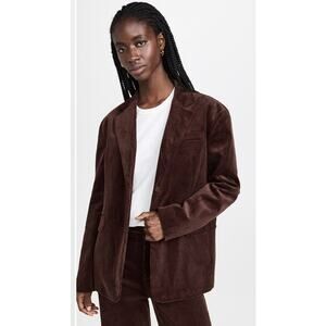 STAUD Trek Corduroy Blazer- Mahogany - Sz Large